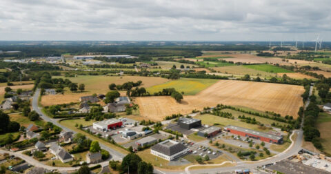 Vue aérienne du Parc des Estuaires Les Échos à Derval