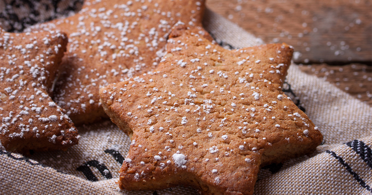 biscuits de Noël en forme d'étoile